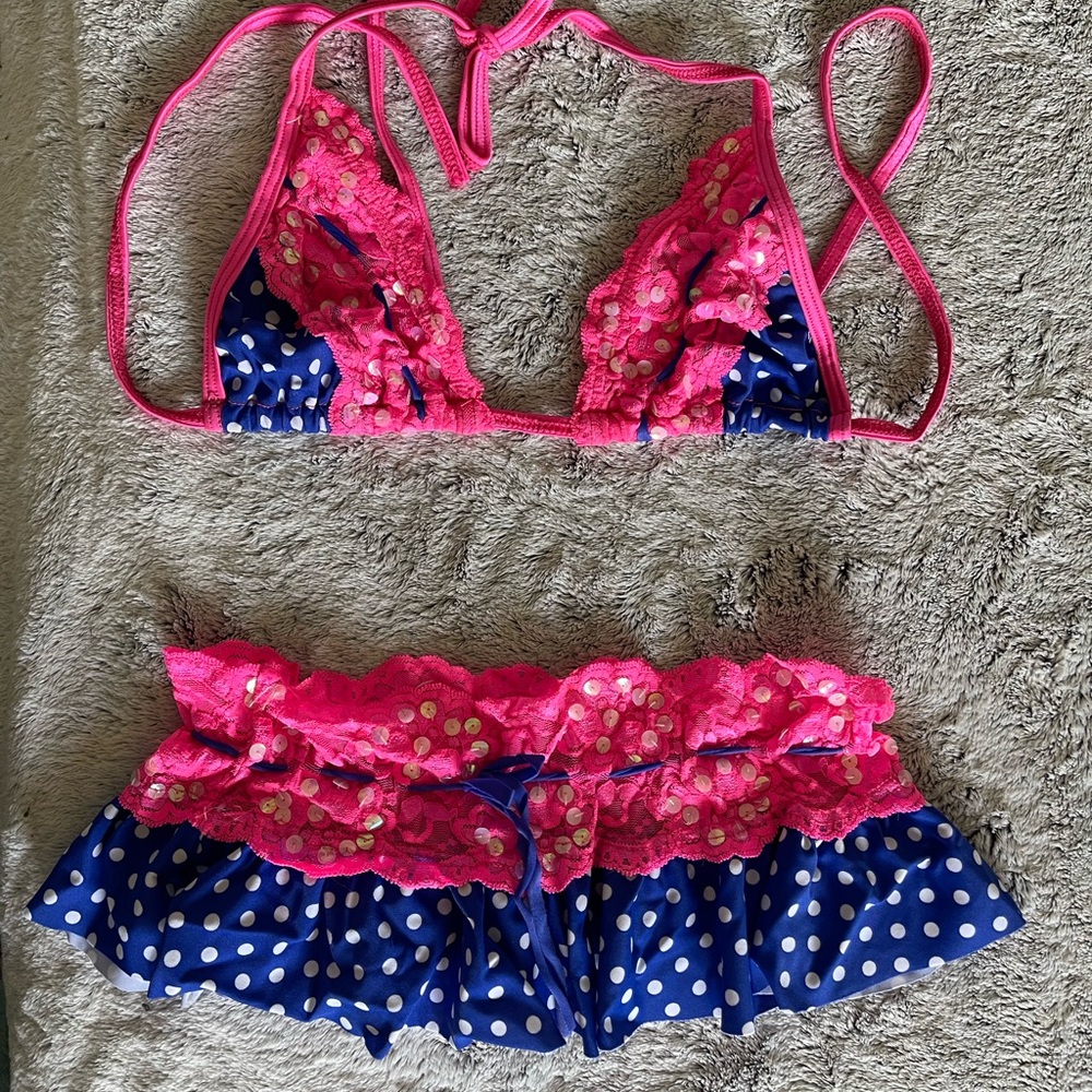 Exotic Dance-wear Bikini Set